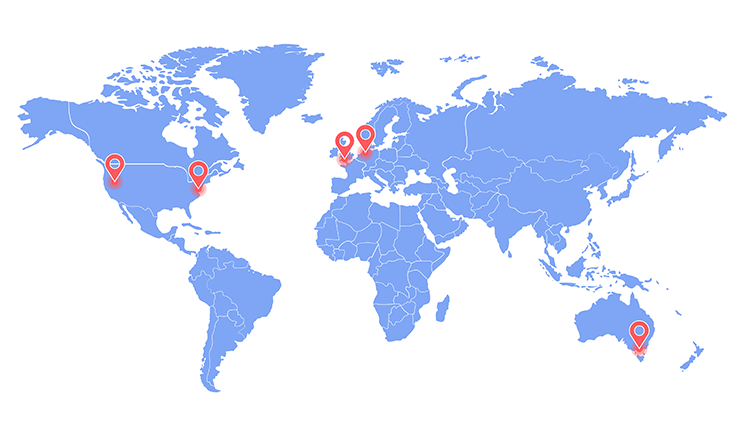 I Fulfilment Global Facilities Map |
